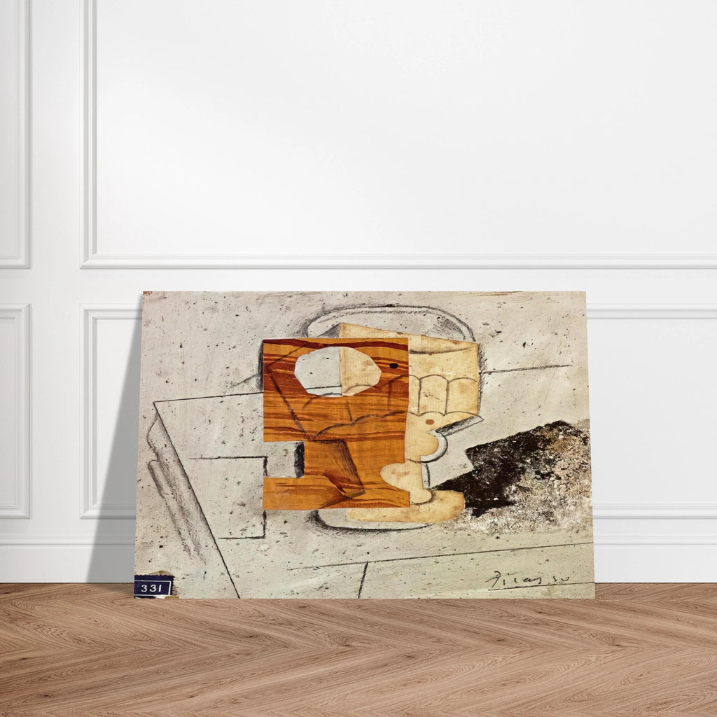 Glass on a Table - 1914 Poster | Pablo Picasso Poster | Pablo Picasso Shop