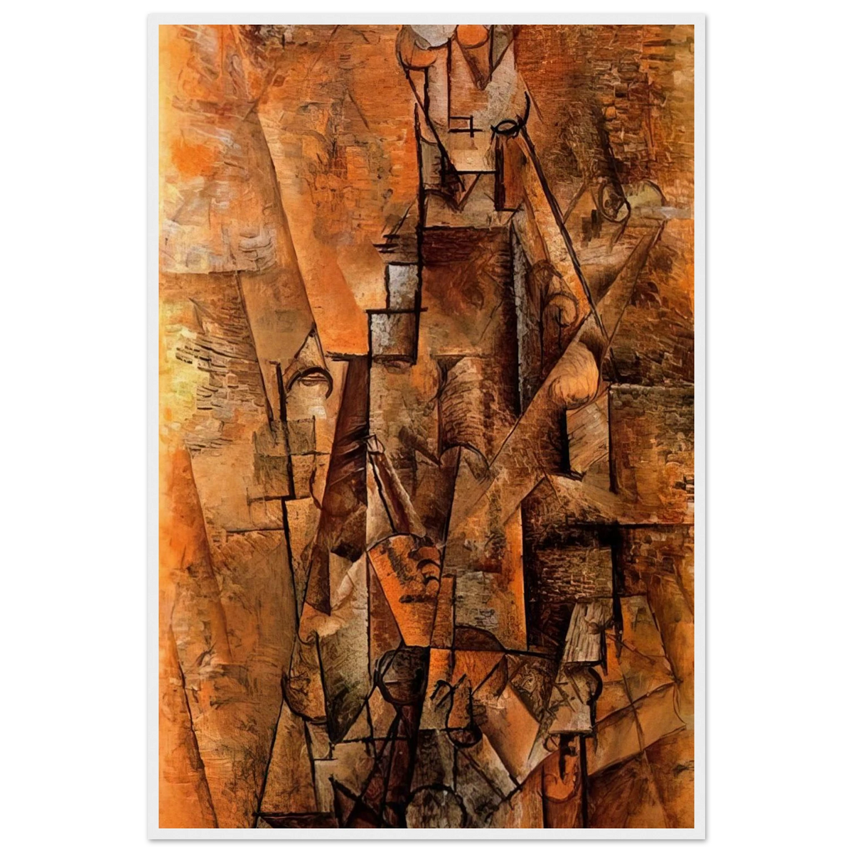 Clarinetist - 1911 Framed Poster | Pablo Picasso Framed Prints Wall Art | Pablo Picasso Shop
