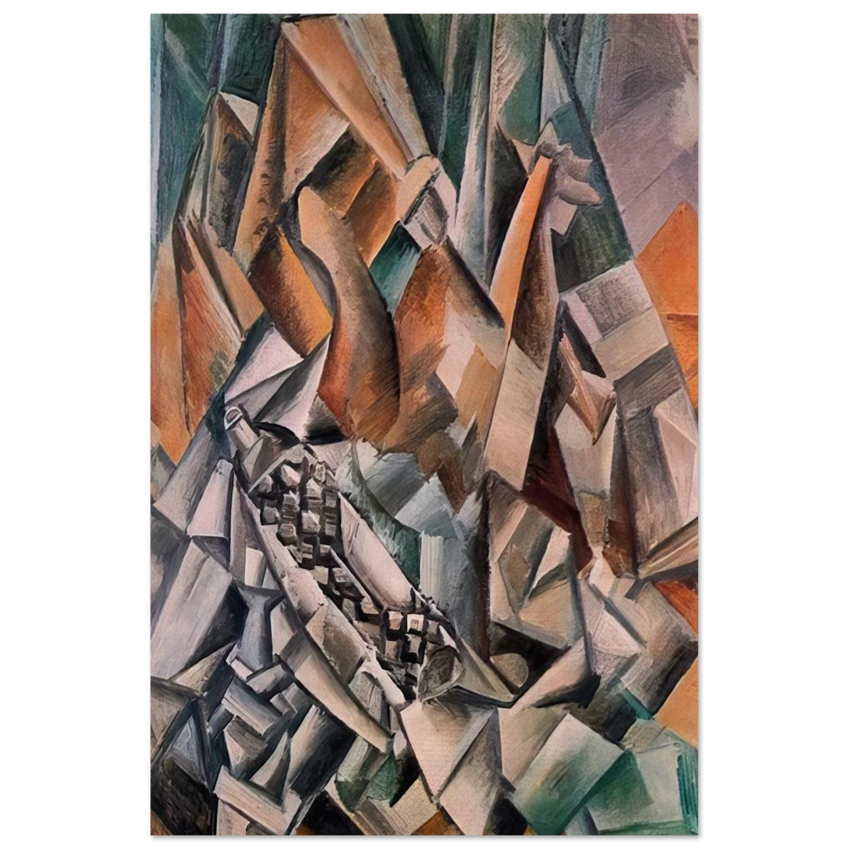 Still life with bottle of Anis del Mono - 1909 Poster | Pablo Picasso Poster | Pablo Picasso Shop