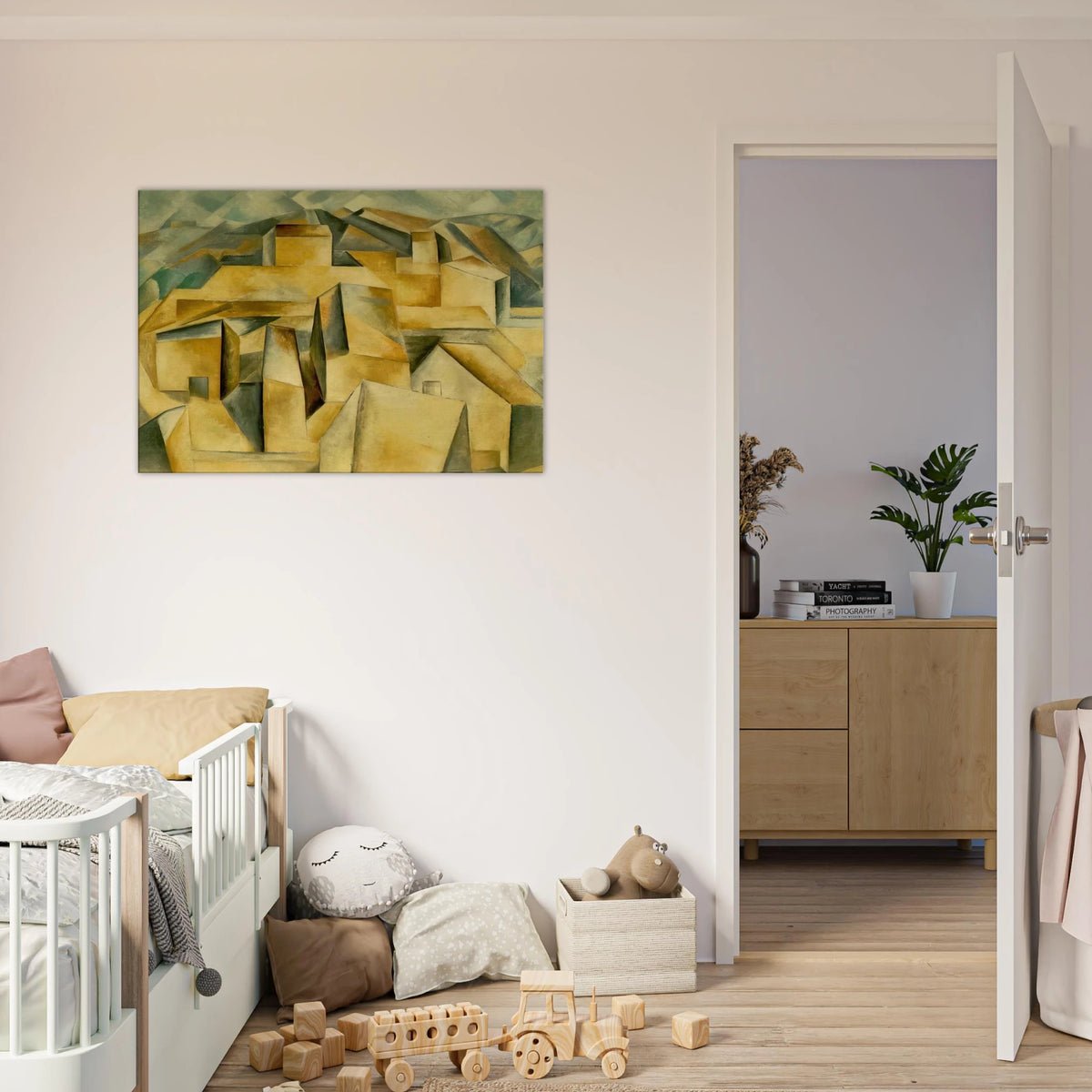 Houses on the hill Canvas | Pablo Picasso Canvas | Pablo Picasso Shop