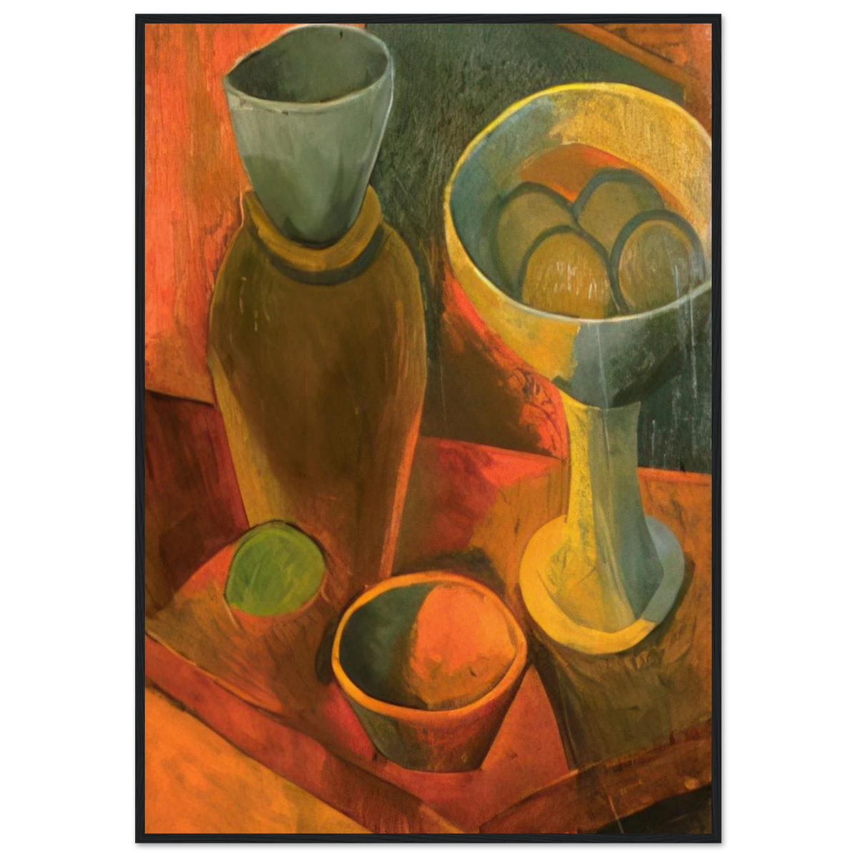 Jug and fruit dish Framed Poster | Pablo Picasso Framed Prints Wall Art | Pablo Picasso Shop