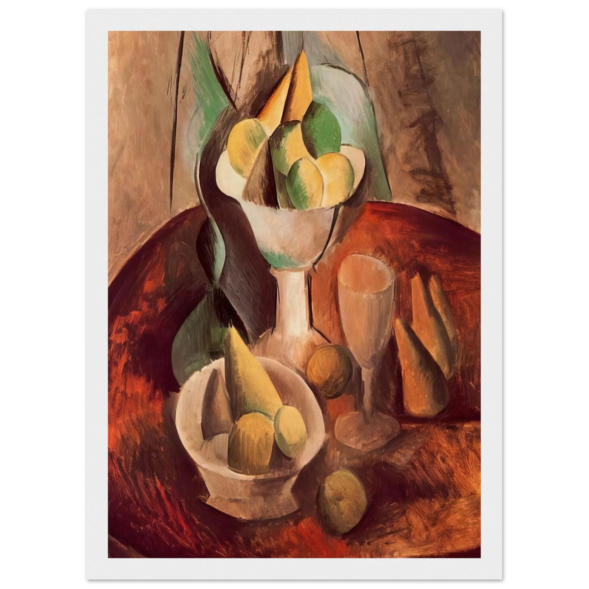 Fruit in a Vase - 1909 Framed Poster | Pablo Picasso Framed Prints Wall Art | Pablo Picasso Shop