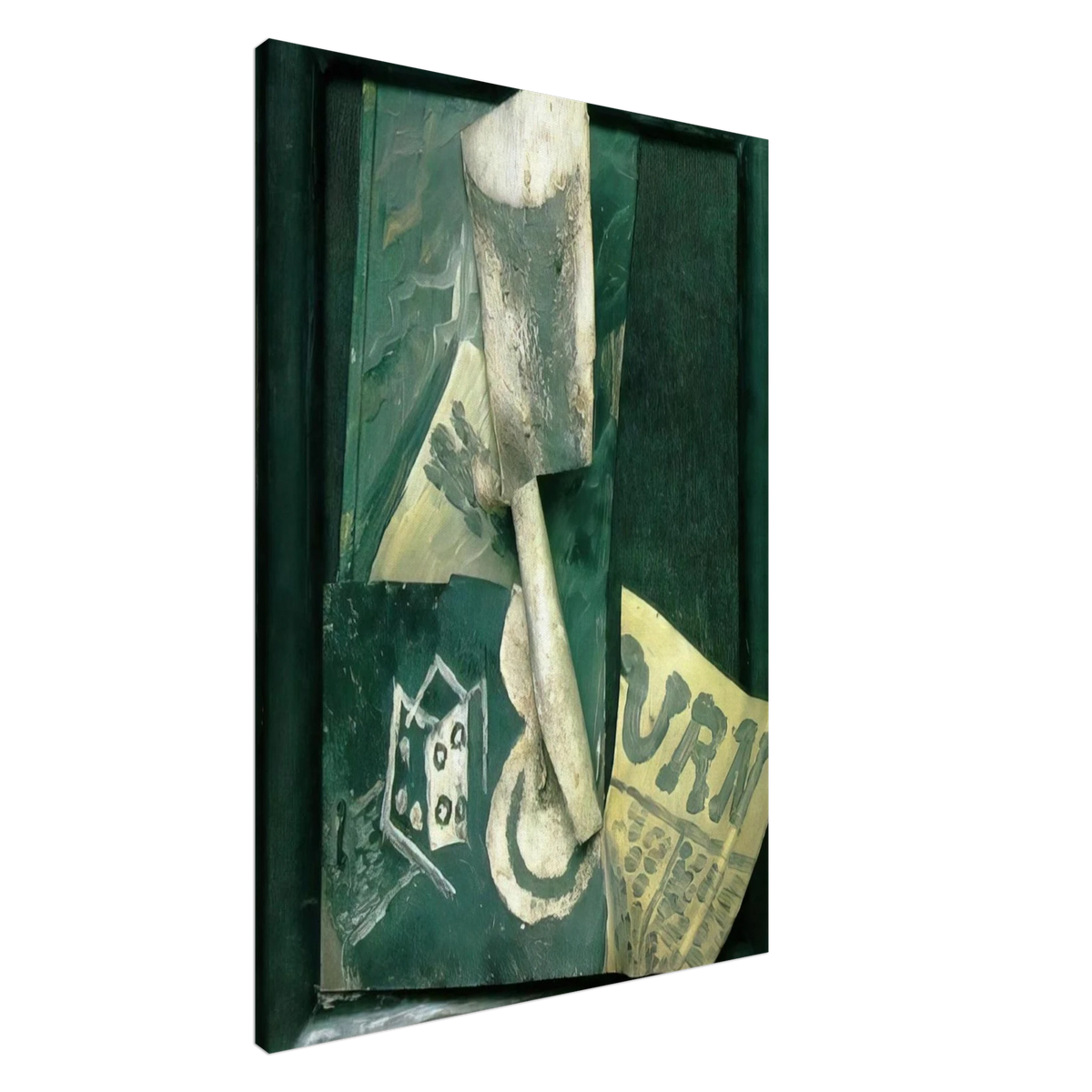 Glass and newspaper Canvas | Pablo Picasso Canvas | Pablo Picasso Shop