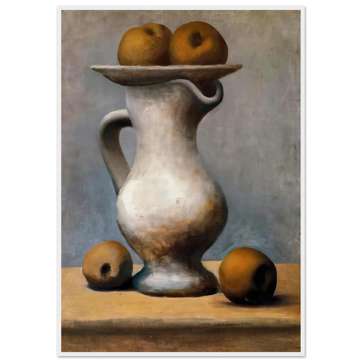 Still life with pitcher and apples Framed Poster | Pablo Picasso Framed Prints Wall Art | Pablo Picasso Shop