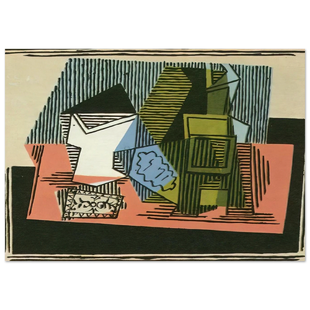 Glass, bottle, packet of tobacco Poster | Pablo Picasso Poster | Pablo Picasso Shop
