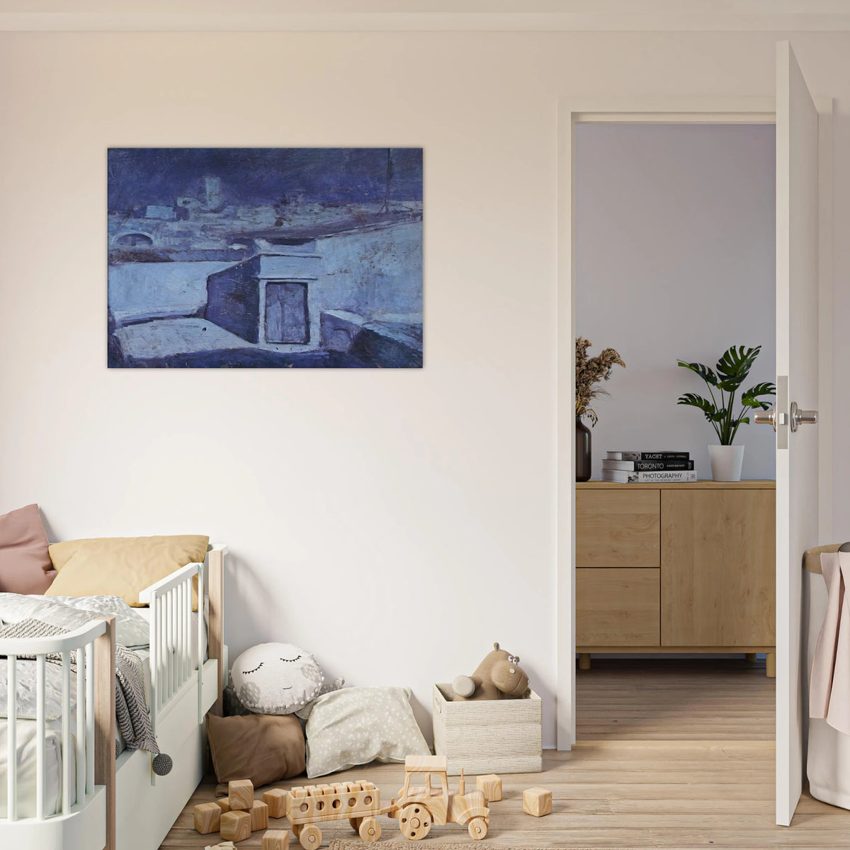 The roofs of Barcelona in the moonlight Canvas | Pablo Picasso Canvas | Pablo Picasso Shop