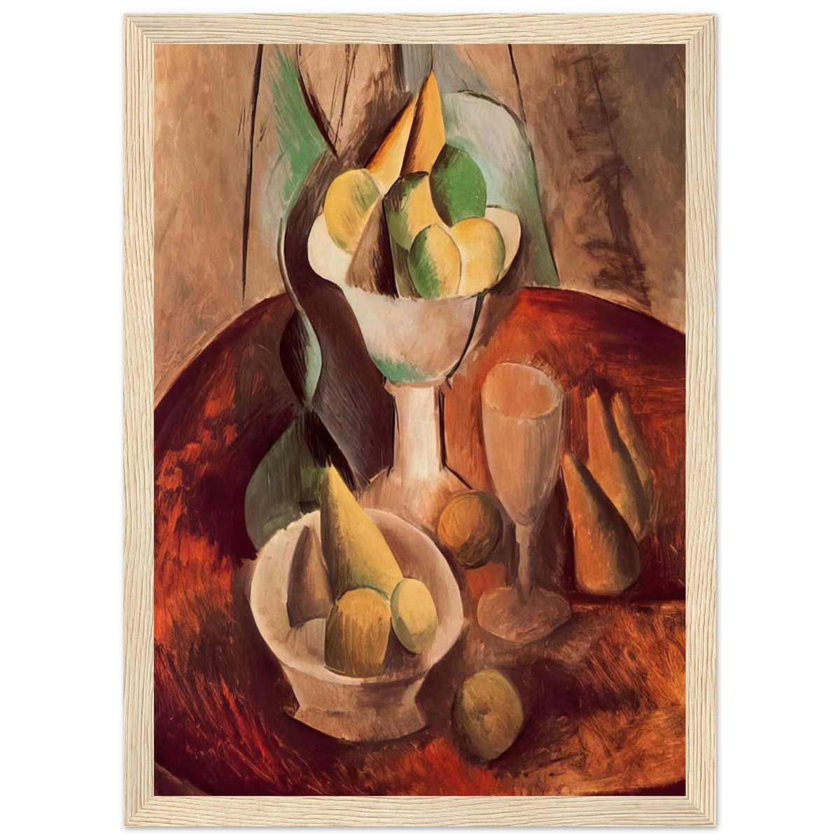 Fruit in a Vase - 1909 Framed Poster | Pablo Picasso Framed Prints Wall Art | Pablo Picasso Shop