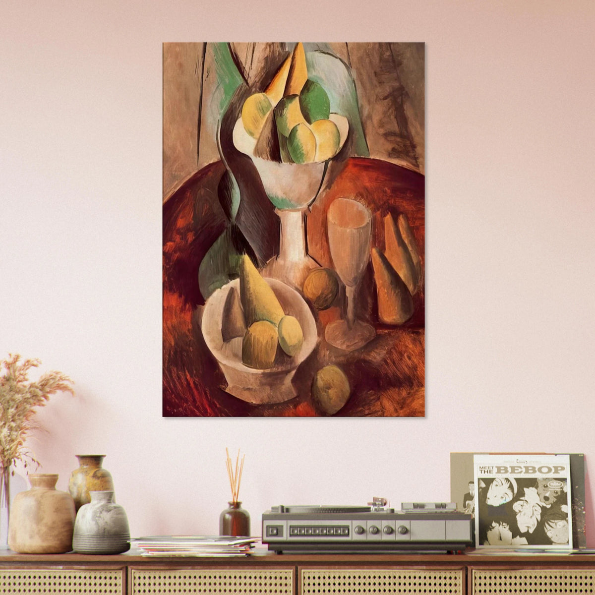 Fruit in a Vase - 1909 Canvas | Pablo Picasso Canvas | Pablo Picasso Shop