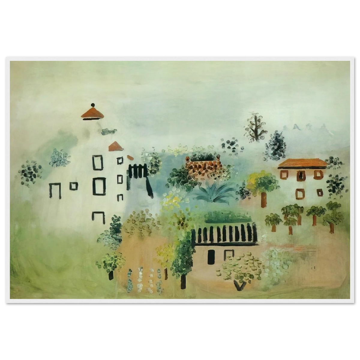 Landscape Framed Poster | Pablo Picasso Framed Prints Wall Art | Pablo Picasso Shop