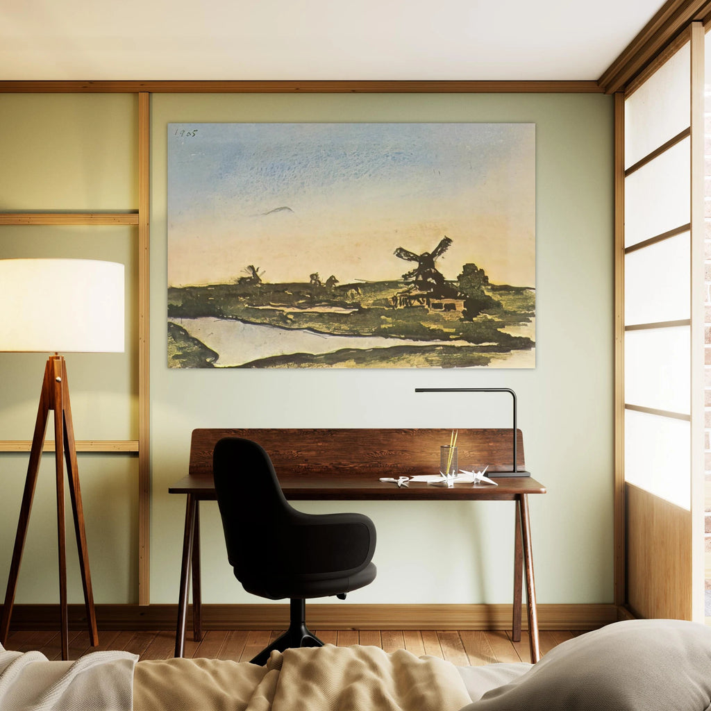 Dutch landscape with windmills Poster | Pablo Picasso Poster | Pablo Picasso Shop