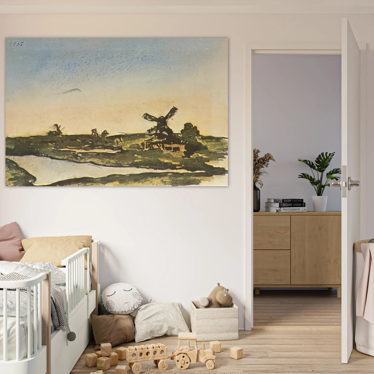 Dutch landscape with windmills Poster | Pablo Picasso Poster | Pablo Picasso Shop