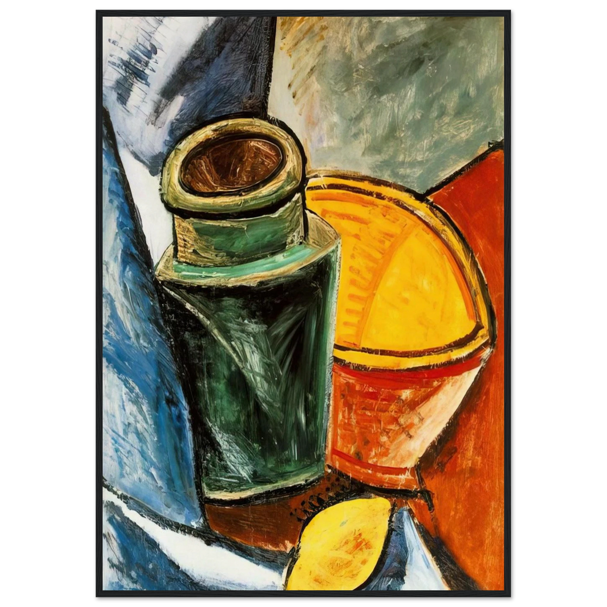 Still life with lemons Framed Poster | Pablo Picasso Framed Prints Wall Art | Pablo Picasso Shop