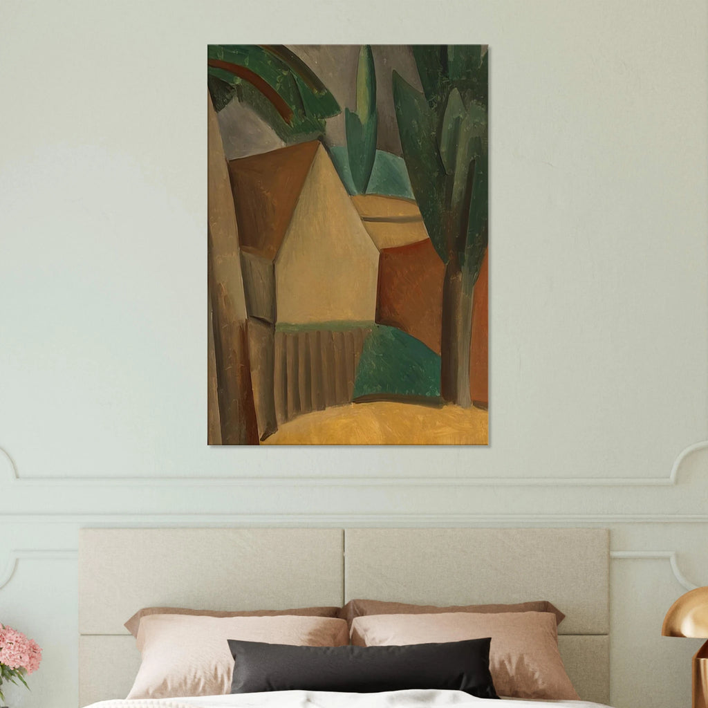 House in a Garden - 1908 Canvas | Pablo Picasso Canvas | Pablo Picasso Shop
