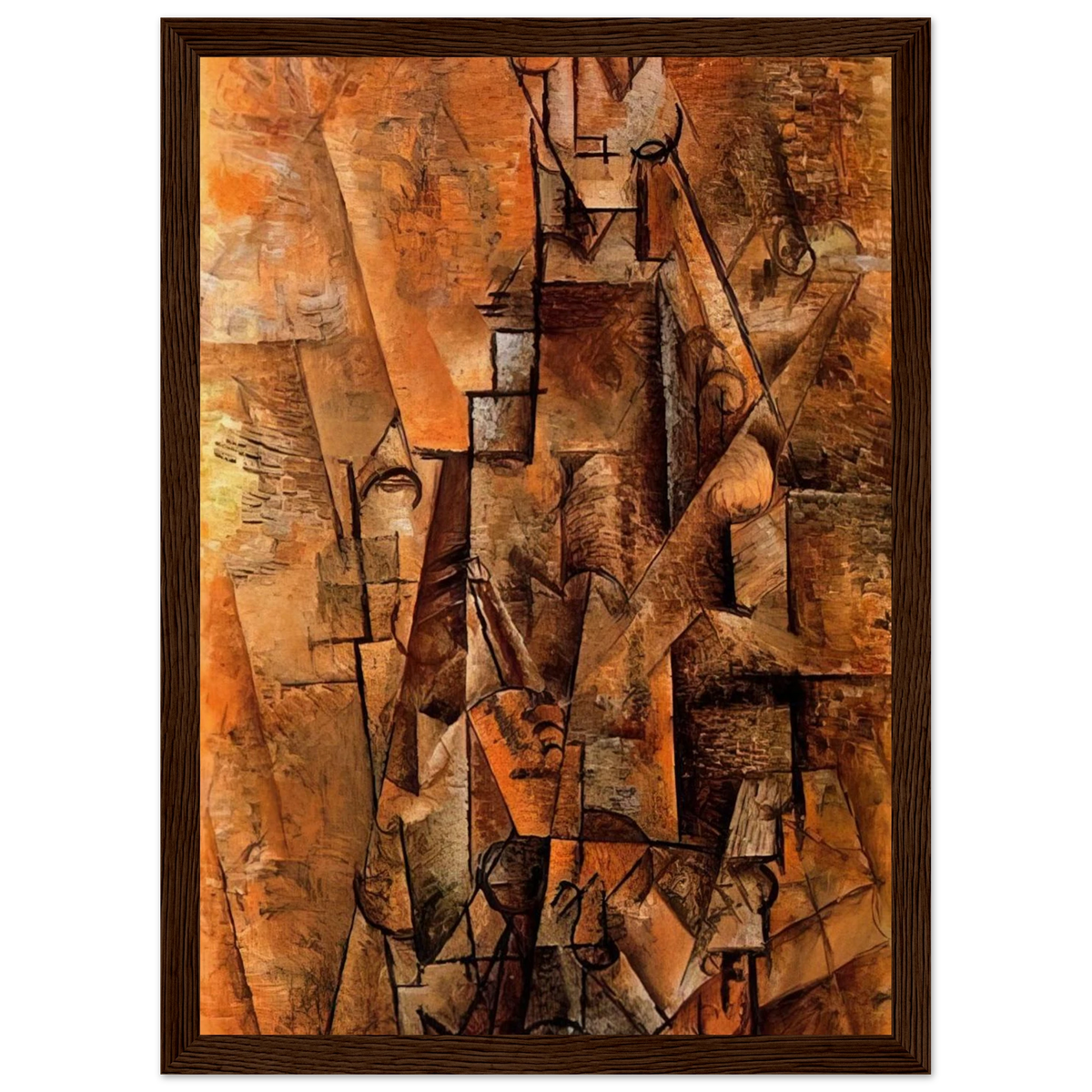 Clarinetist - 1911 Framed Poster | Pablo Picasso Framed Prints Wall Art | Pablo Picasso Shop
