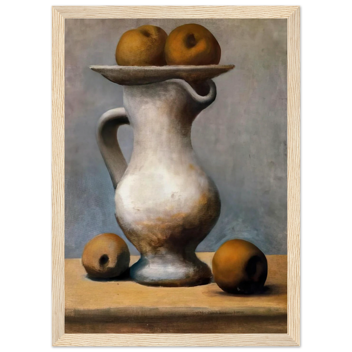 Still life with pitcher and apples Framed Poster | Pablo Picasso Framed Prints Wall Art | Pablo Picasso Shop