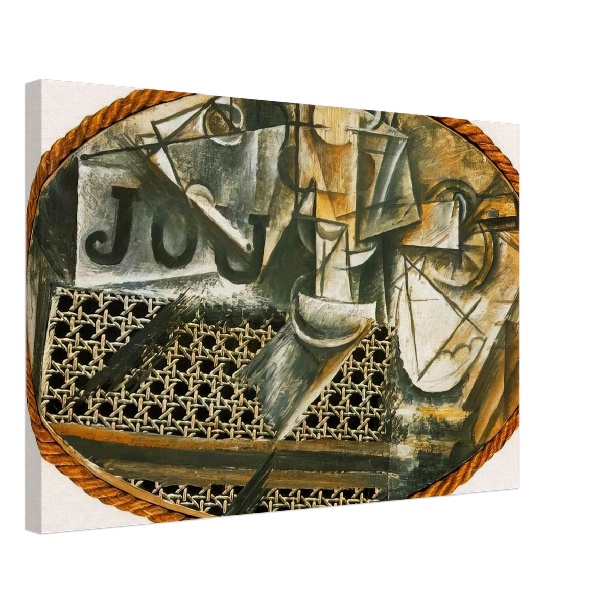 Still Life with Caned Chair Canvas | Pablo Picasso Canvas | Pablo Picasso Shop