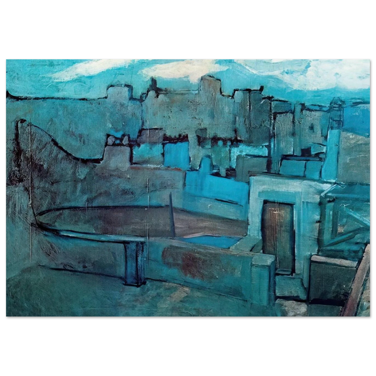 The roofs of Barcelona Poster | Pablo Picasso Poster | Pablo Picasso Shop