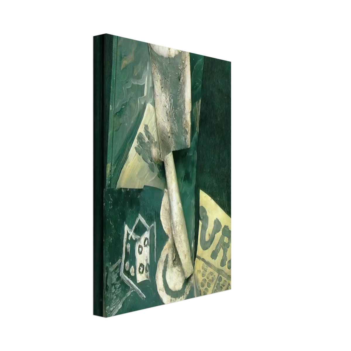 Glass and newspaper Canvas | Pablo Picasso Canvas | Pablo Picasso Shop