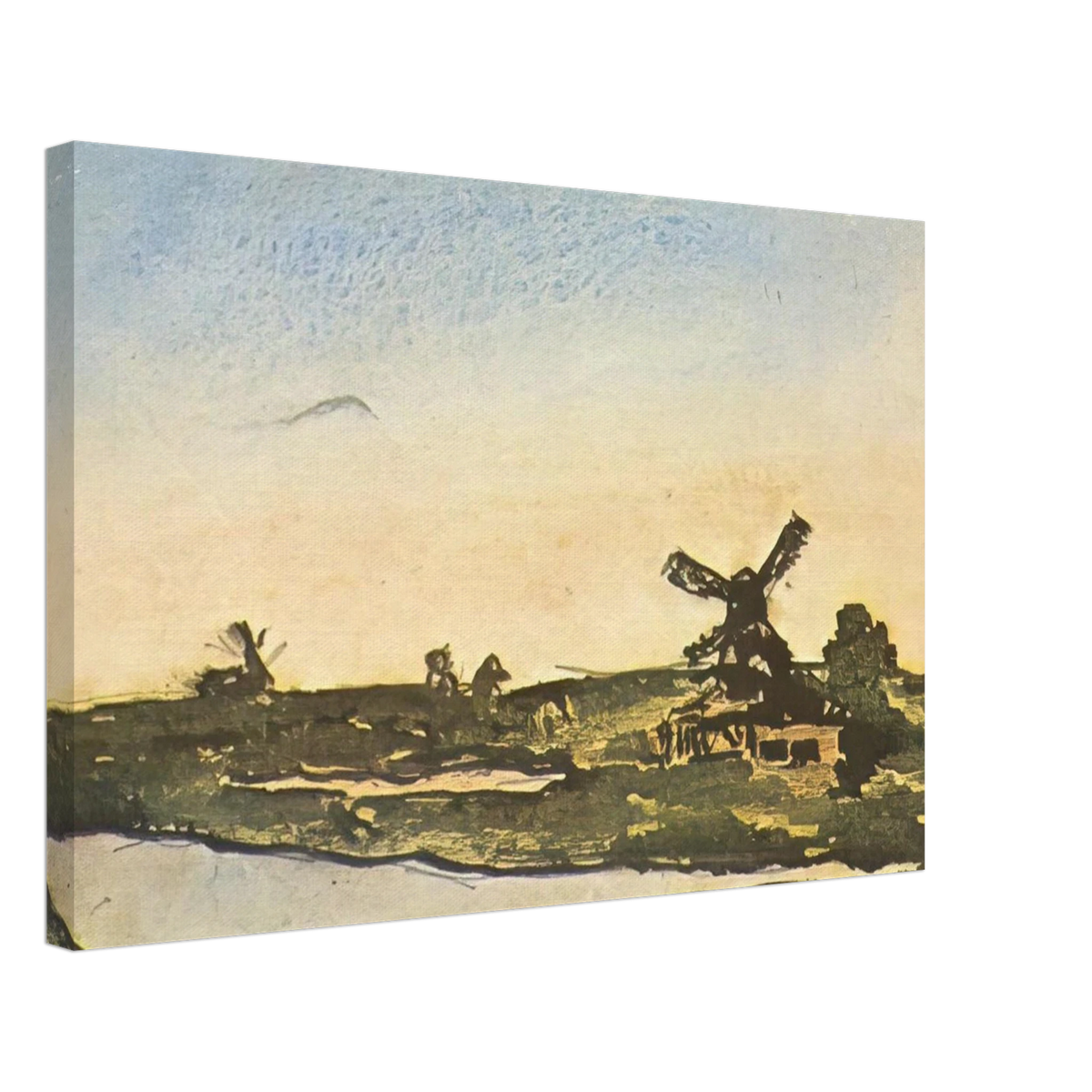 Dutch landscape with windmills Canvas | Pablo Picasso Canvas | Pablo Picasso Shop