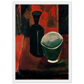 Green Pan and Black Bottle - 1908 Framed Poster | Pablo Picasso Framed Prints Wall Art | Pablo Picasso Shop
