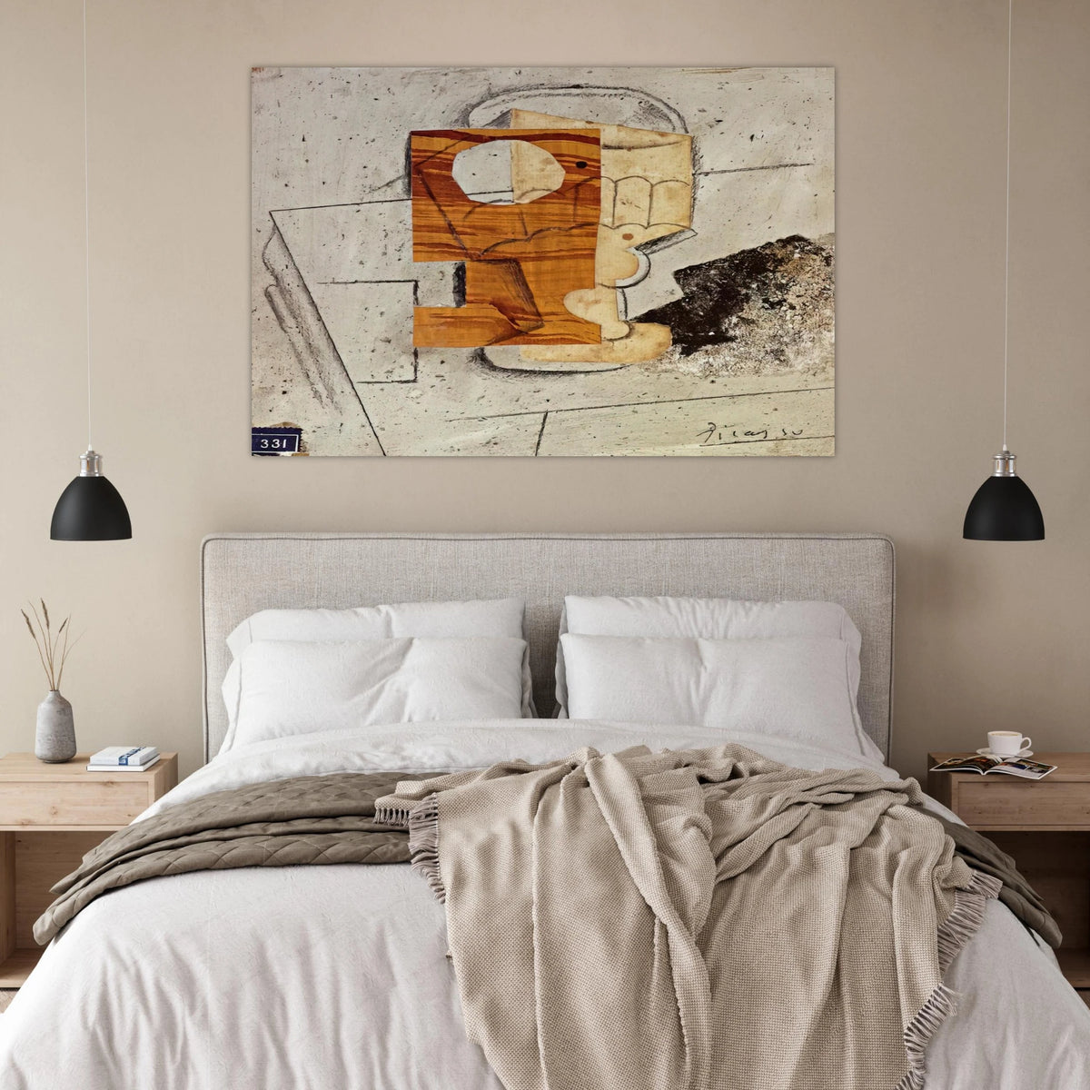 Glass on a Table - 1914 Poster | Pablo Picasso Poster | Pablo Picasso Shop