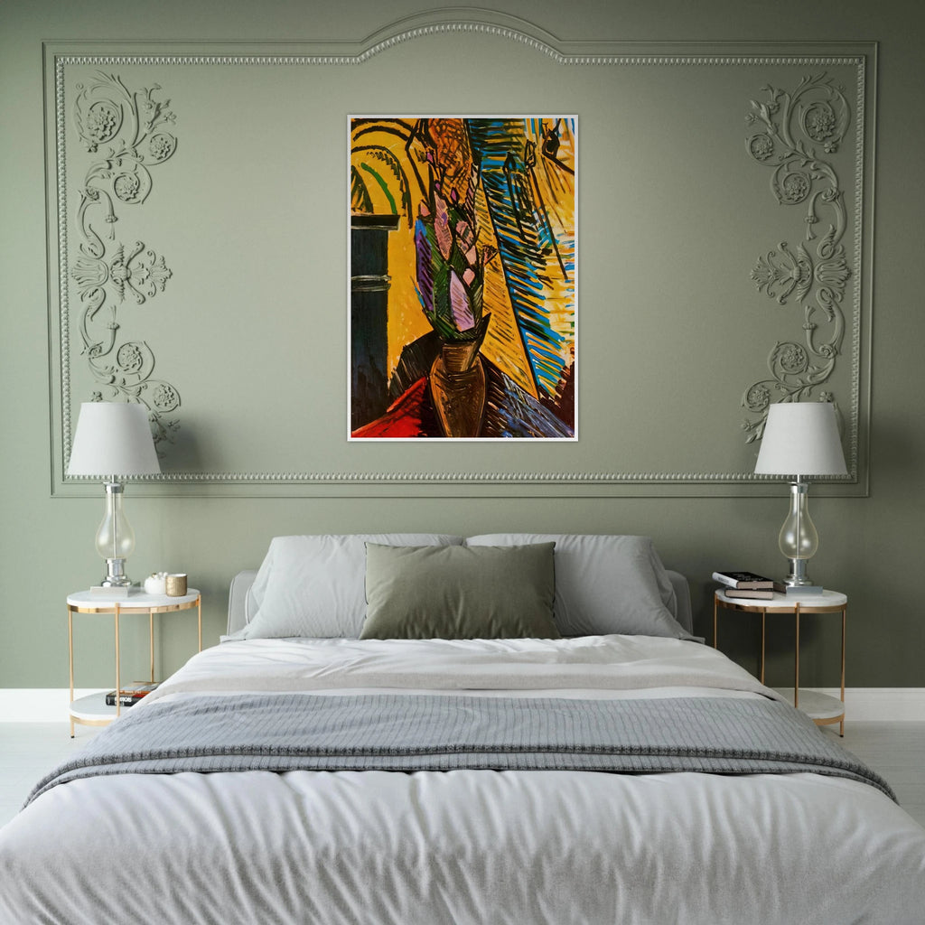 Flowers on the table Framed Poster | Pablo Picasso Framed Prints Wall Art | Pablo Picasso Shop