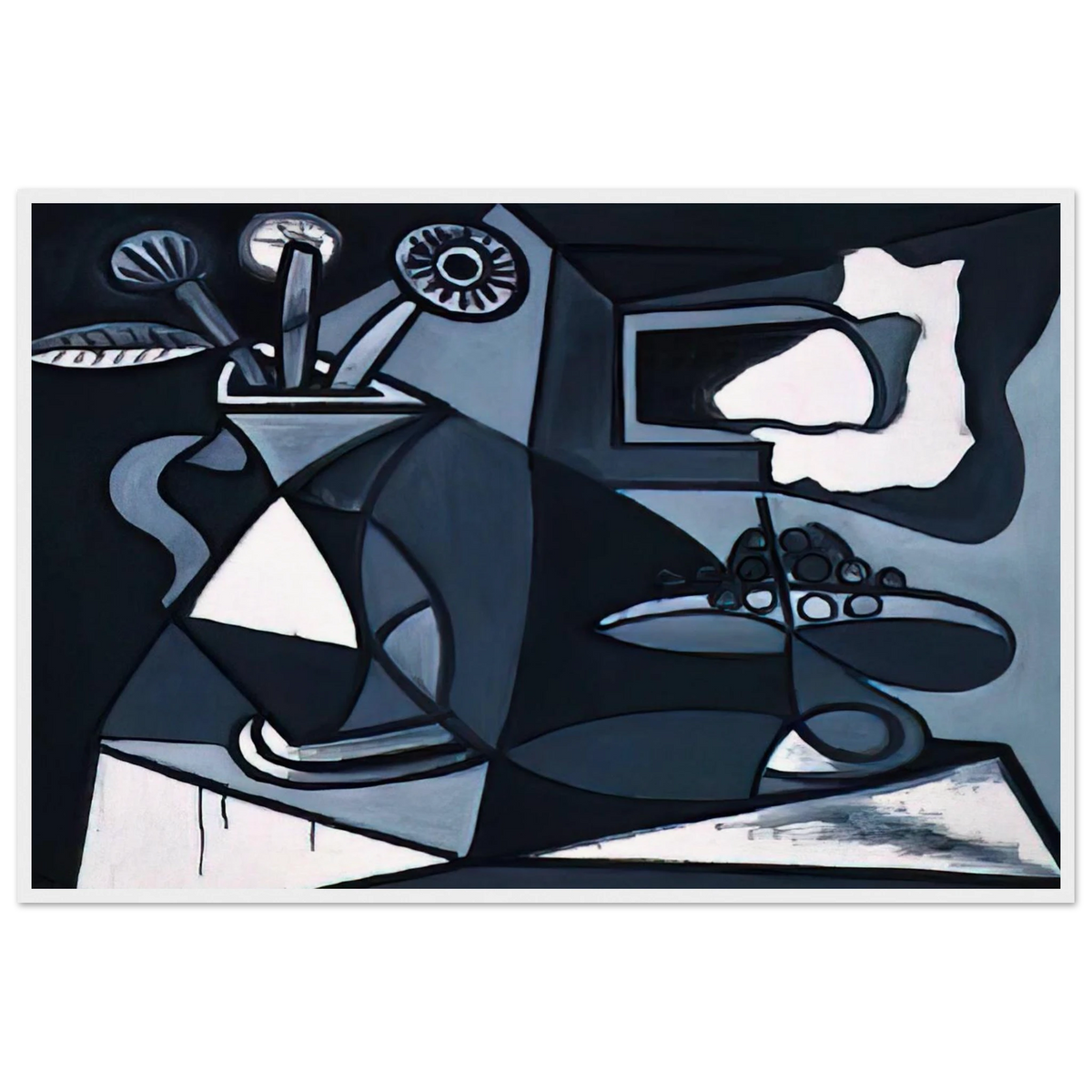 Vase with flowers Framed Poster | Pablo Picasso Framed Prints Wall Art | Pablo Picasso Shop