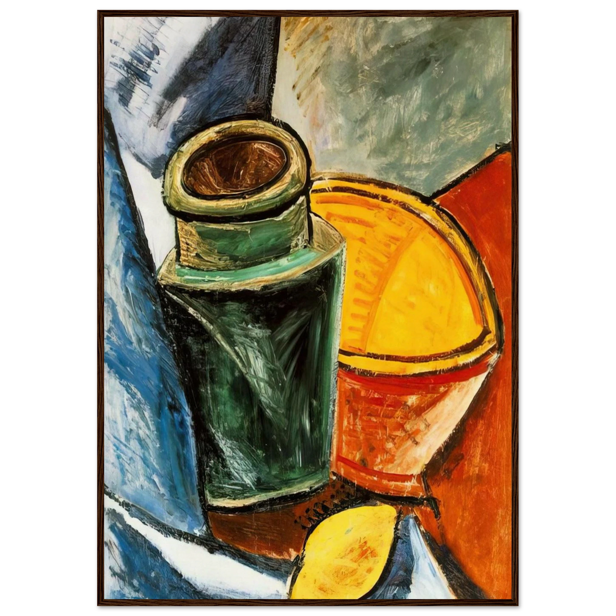 Still life with lemons Framed Poster | Pablo Picasso Framed Prints Wall Art | Pablo Picasso Shop