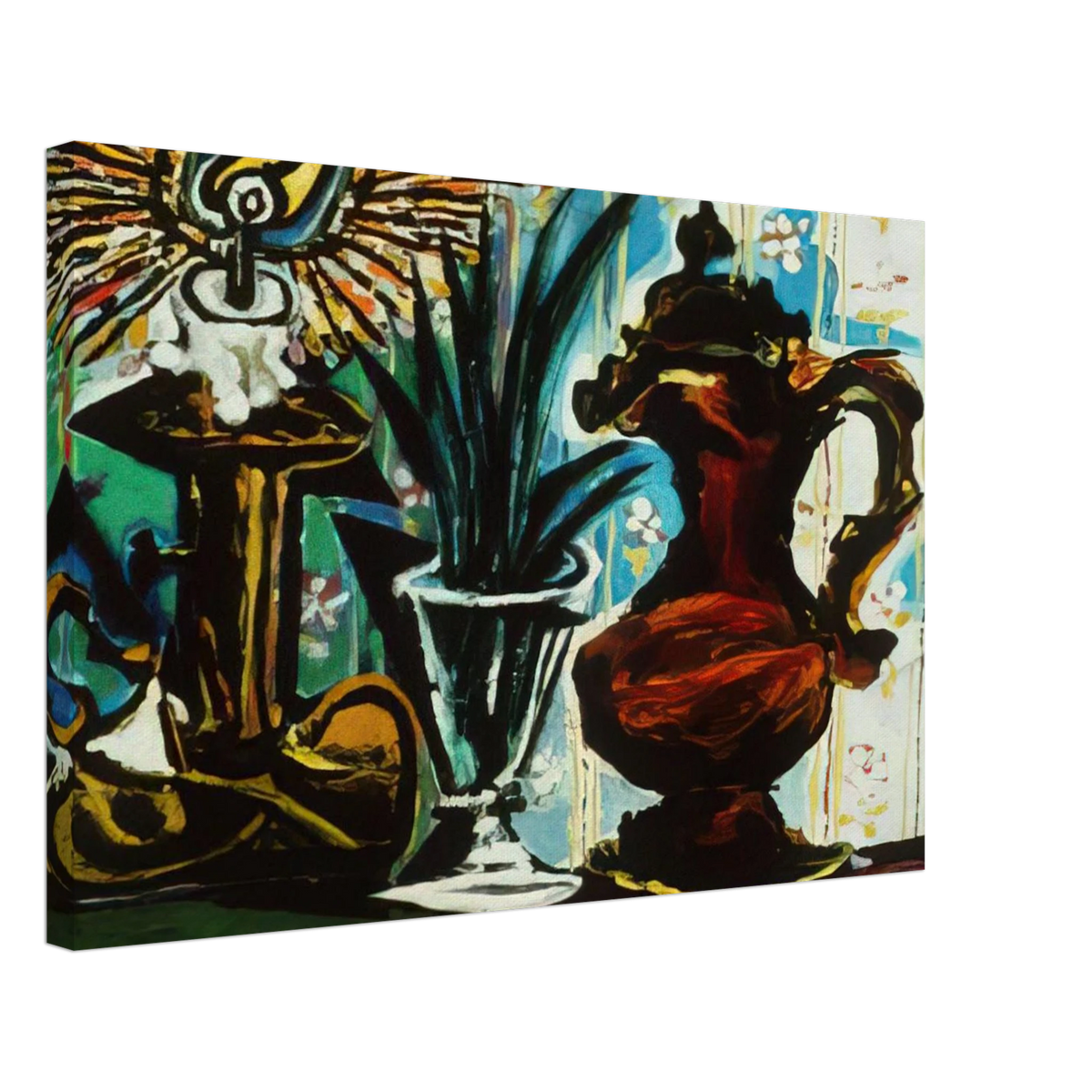Still life with candle Canvas | Pablo Picasso Canvas | Pablo Picasso Shop