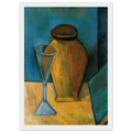 Pot, Glass and Book - 1908 Framed Poster | Pablo Picasso Framed Prints Wall Art | Pablo Picasso Shop