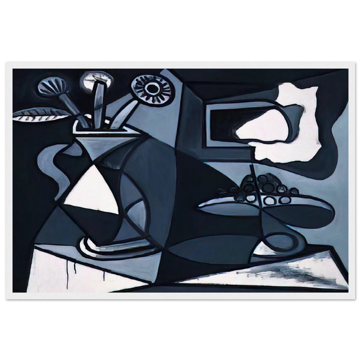 Vase with flowers Framed Poster | Pablo Picasso Framed Prints Wall Art | Pablo Picasso Shop