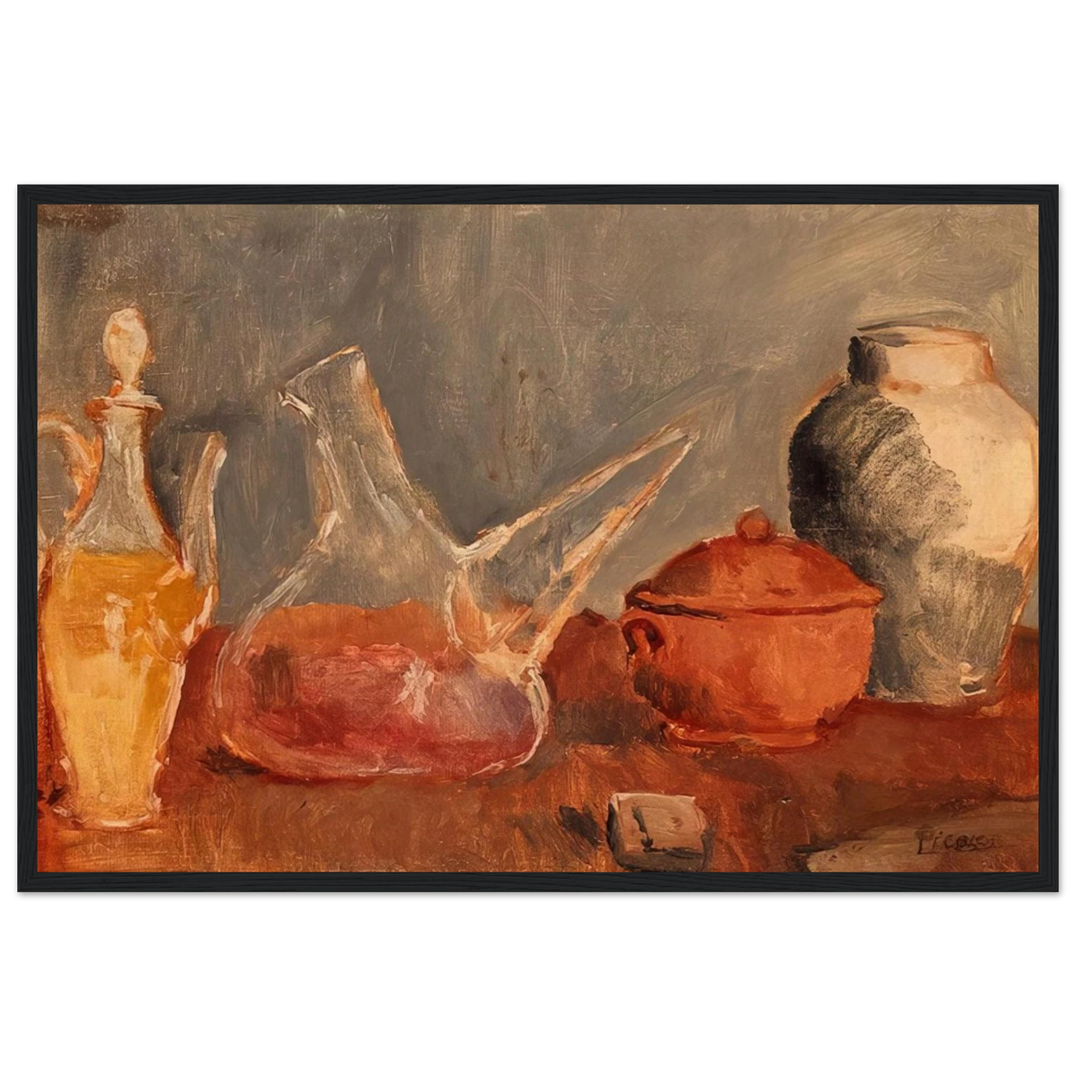 Still life with vases Framed Poster | Pablo Picasso Framed Prints Wall Art | Pablo Picasso Shop