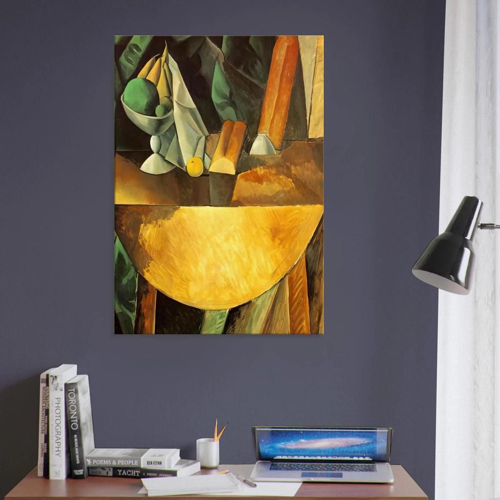 Bread and dish with fruits on the table Canvas | Pablo Picasso Canvas | Pablo Picasso Shop