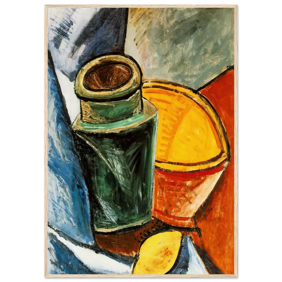 Still life with lemons Framed Poster | Pablo Picasso Framed Prints Wall Art | Pablo Picasso Shop