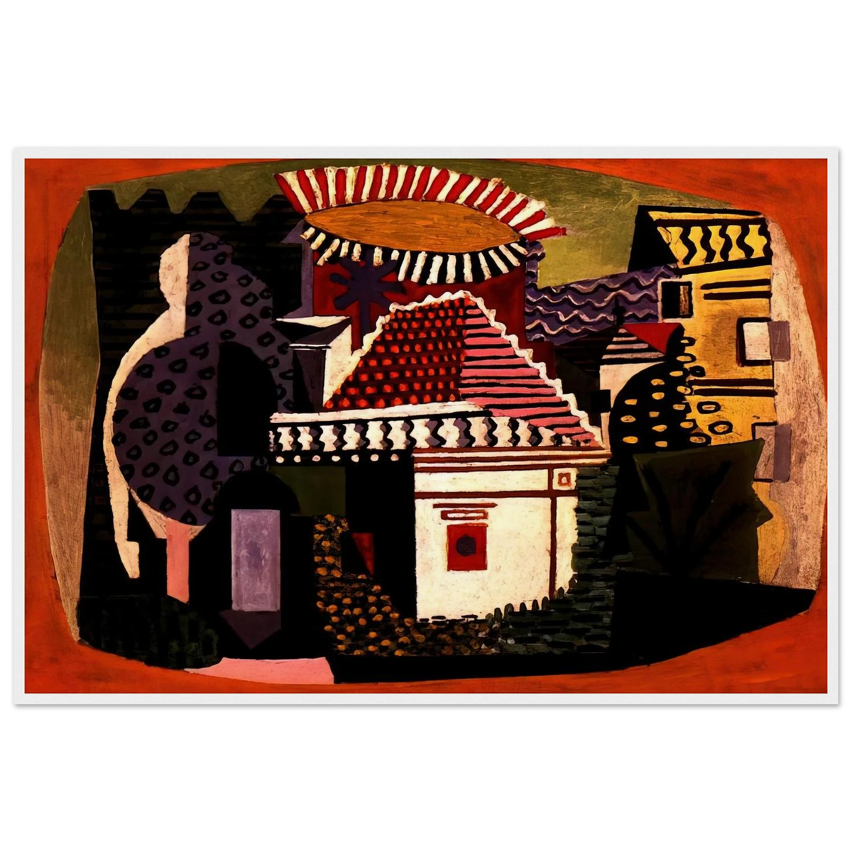 Landscape of Juan-les-Pins Framed Poster | Pablo Picasso Framed Prints Wall Art | Pablo Picasso Shop