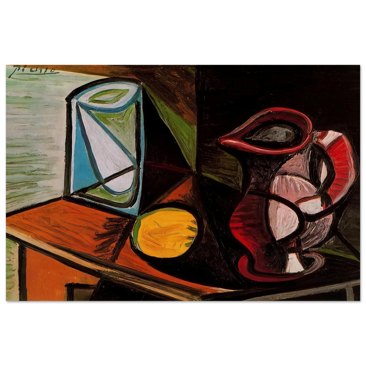 Glass and pitcher Poster | Pablo Picasso Poster | Pablo Picasso Shop