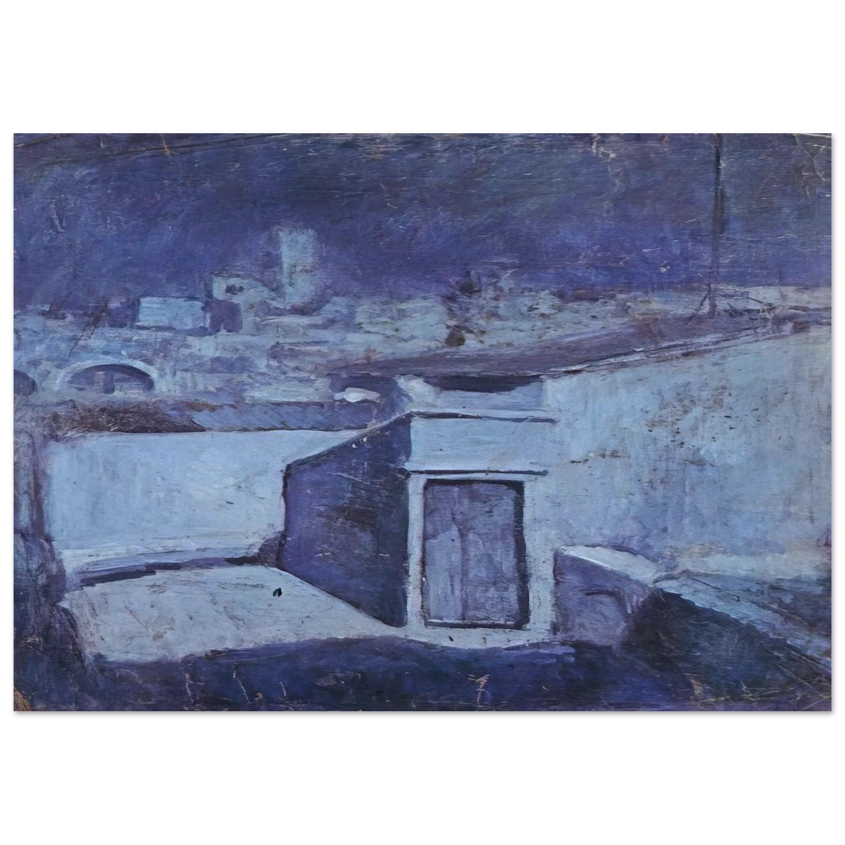 The roofs of Barcelona in the moonlight Poster | Pablo Picasso Poster | Pablo Picasso Shop