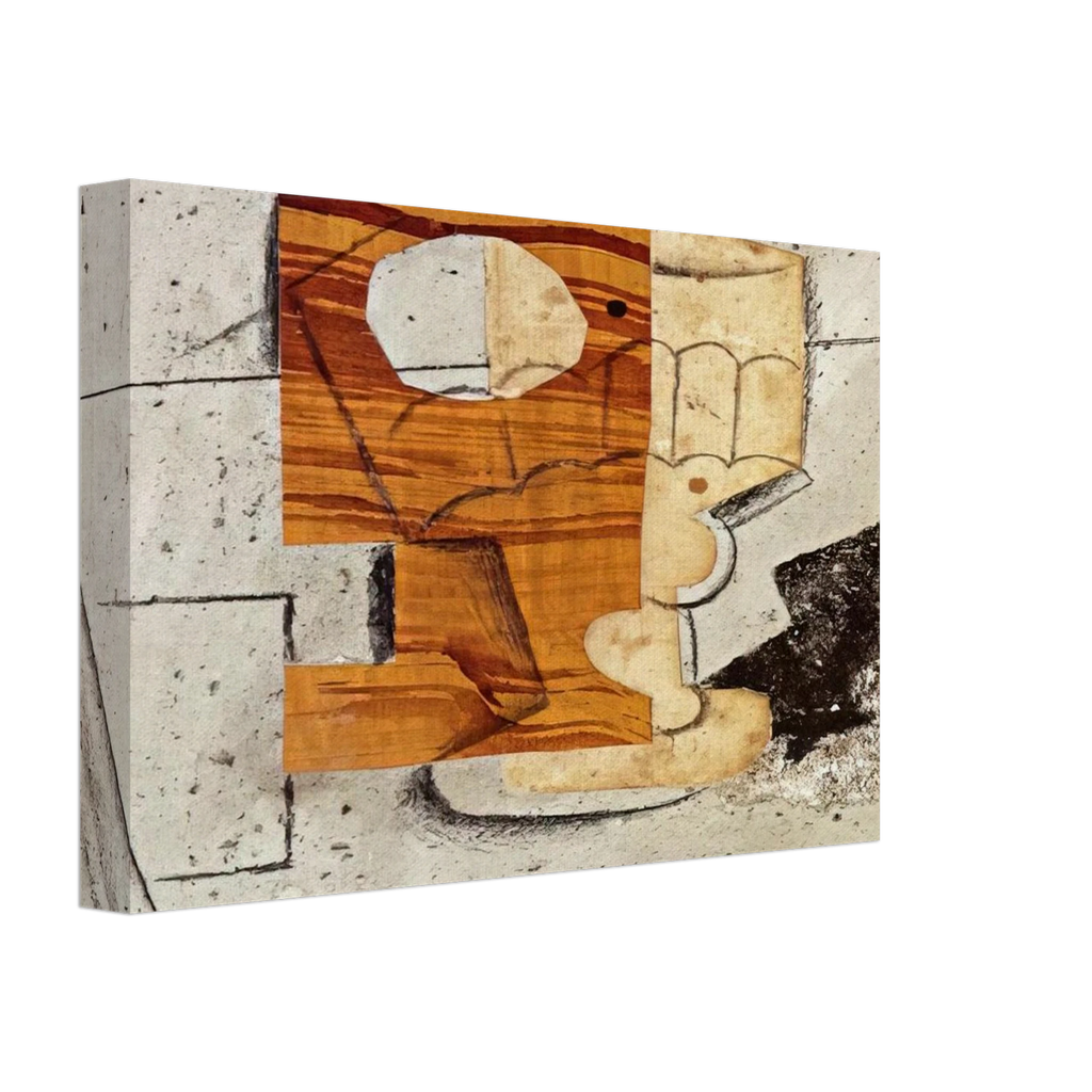 Glass on a Table - 1914 Canvas | Pablo Picasso Canvas | Pablo Picasso Shop