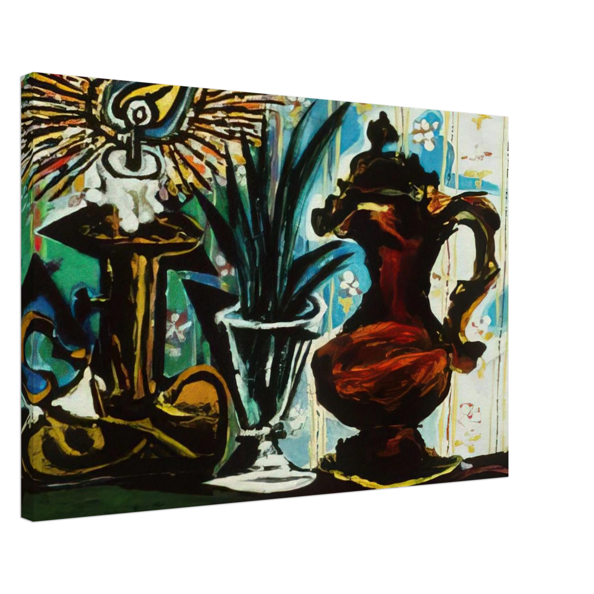 Still life with candle Canvas | Pablo Picasso Canvas | Pablo Picasso Shop