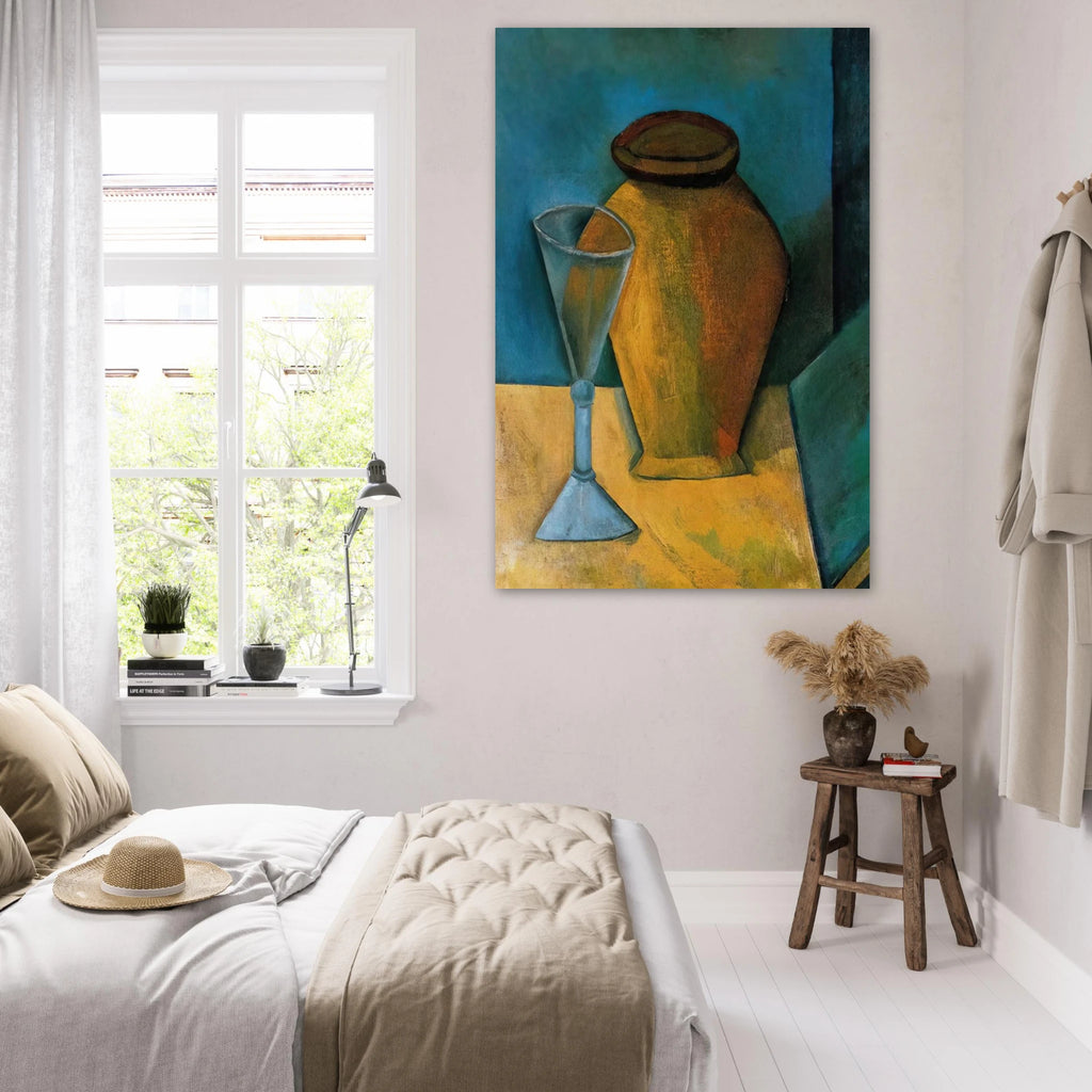Pot, Glass and Book - 1908 Poster | Pablo Picasso Poster | Pablo Picasso Shop