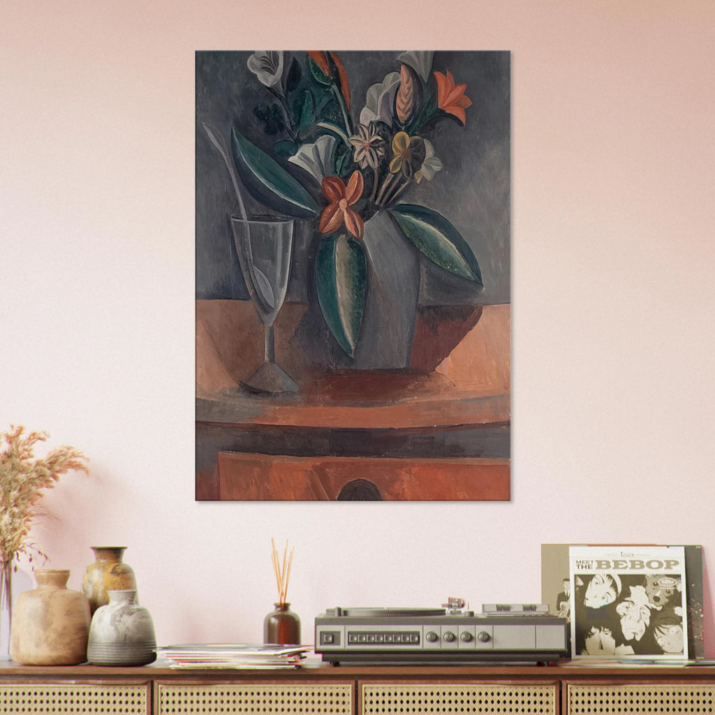 Flowers in a Grey Jar - 1908 Canvas | Pablo Picasso Canvas | Pablo Picasso Shop