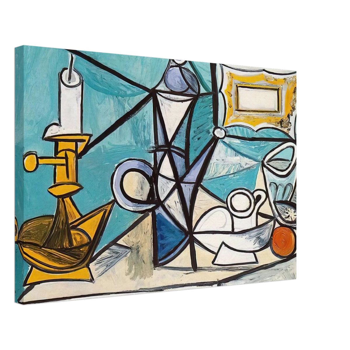 Still life with lamp - 1944 Canvas | Pablo Picasso Canvas | Pablo Picasso Shop