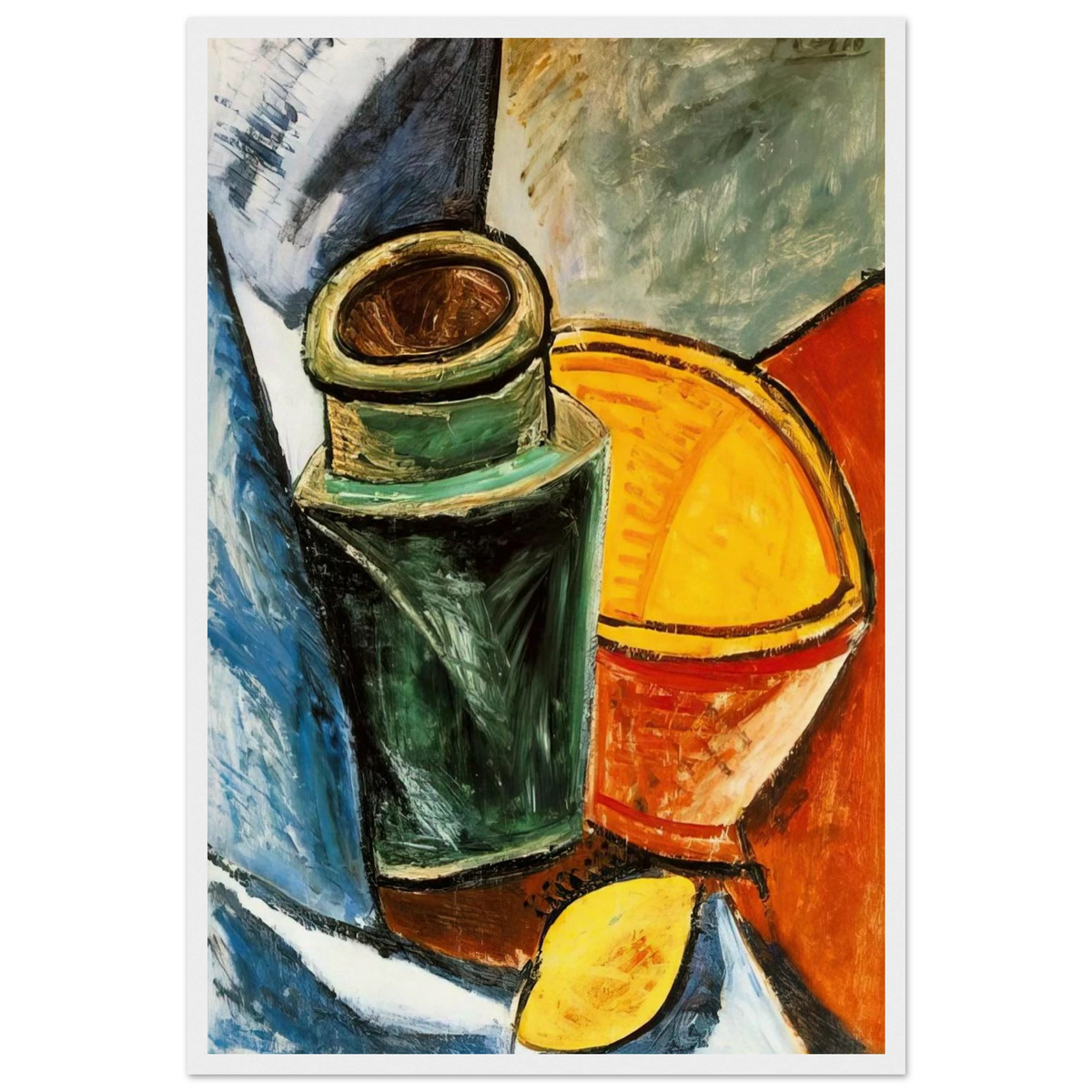 Still life with lemons Framed Poster | Pablo Picasso Framed Prints Wall Art | Pablo Picasso Shop