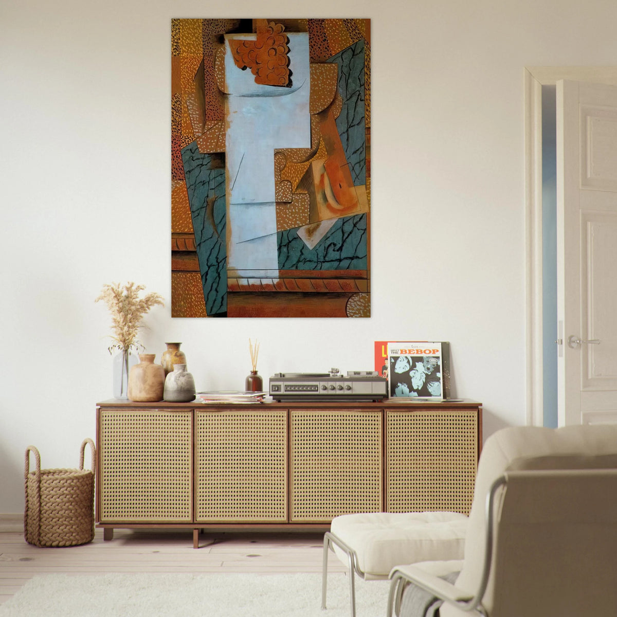 Fruit vase and bunch of grapes - 1914 Poster | Pablo Picasso Poster | Pablo Picasso Shop