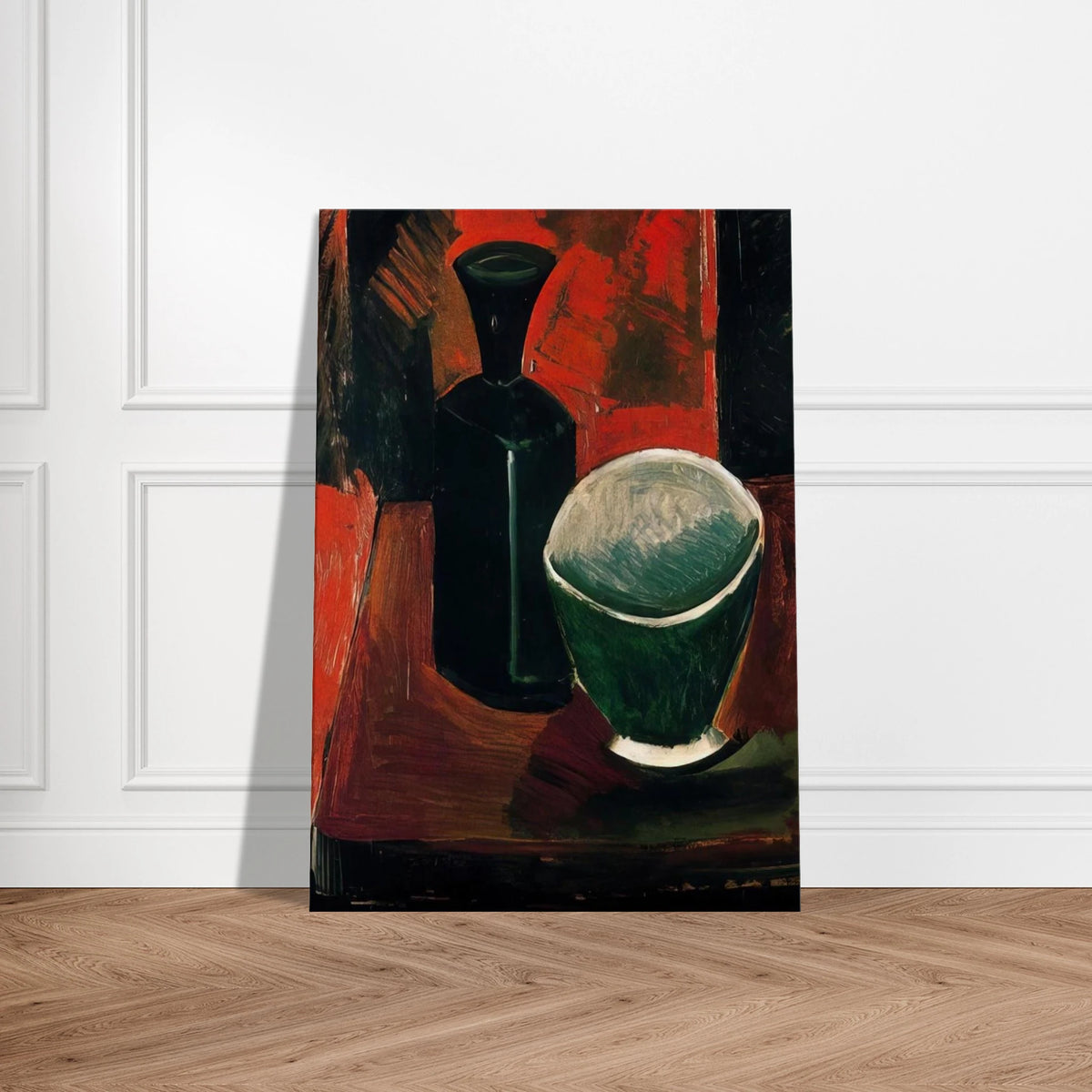 Green Pan and Black Bottle - 1908 Canvas | Pablo Picasso Canvas | Pablo Picasso Shop