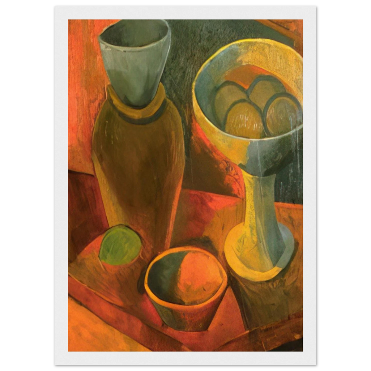 Jug and fruit dish Framed Poster | Pablo Picasso Framed Prints Wall Art | Pablo Picasso Shop