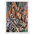 Still life with bottle of Anis del Mono - 1909 Framed Poster | Pablo Picasso Framed Prints Wall Art | Pablo Picasso Shop