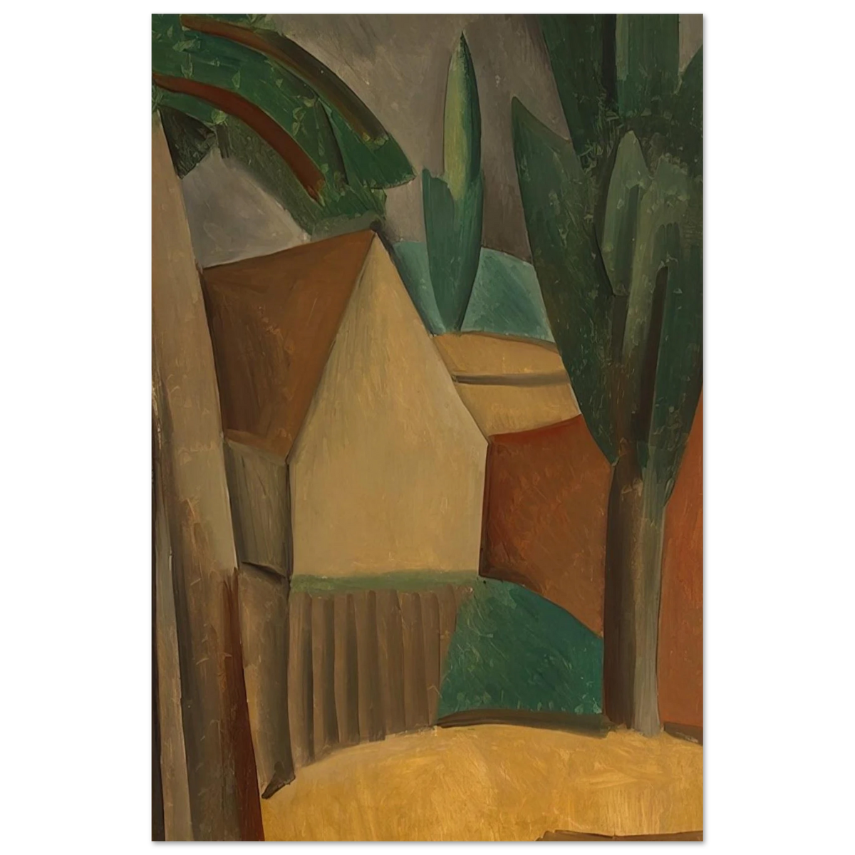 House in a Garden - 1908 Poster | Pablo Picasso Poster | Pablo Picasso Shop