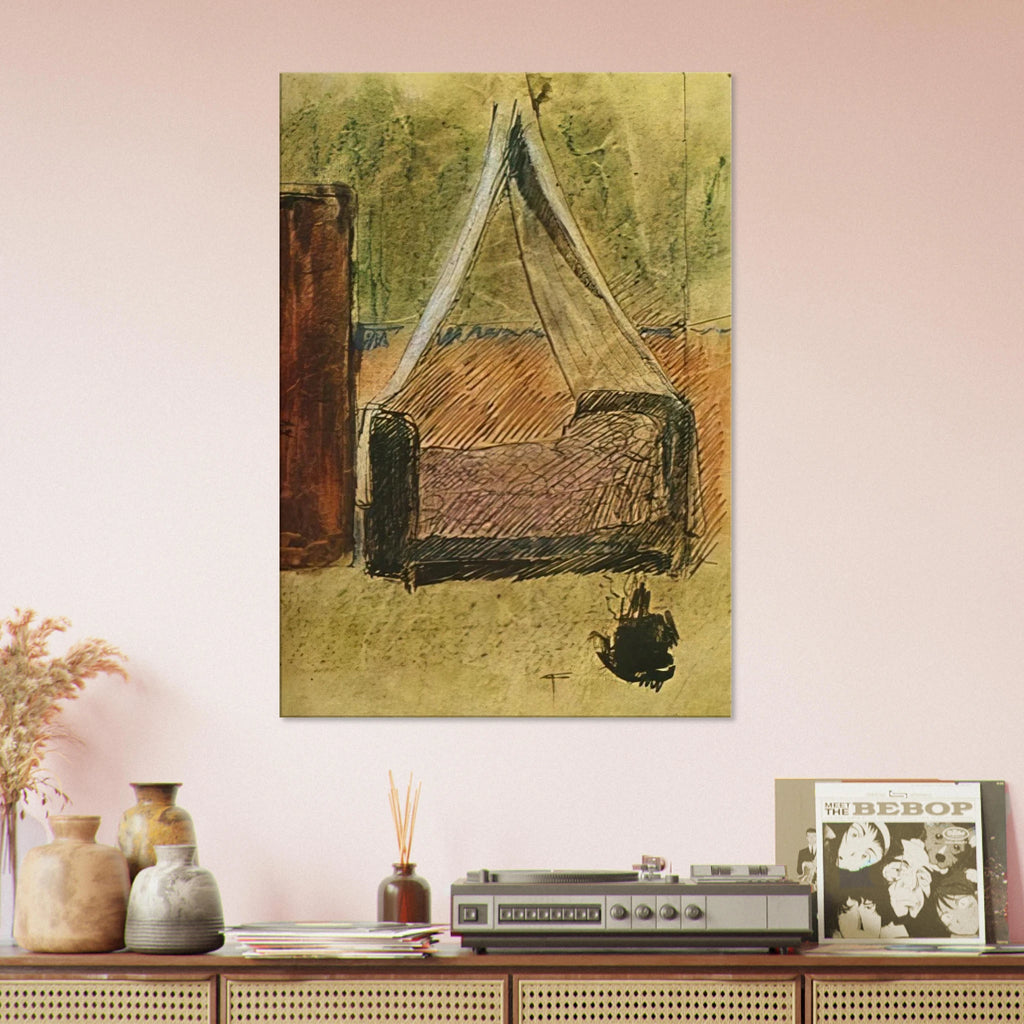 Bed with mosquito nets Canvas | Pablo Picasso Canvas | Pablo Picasso Shop