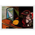 Glass and pitcher Framed Poster | Pablo Picasso Framed Prints Wall Art | Pablo Picasso Shop